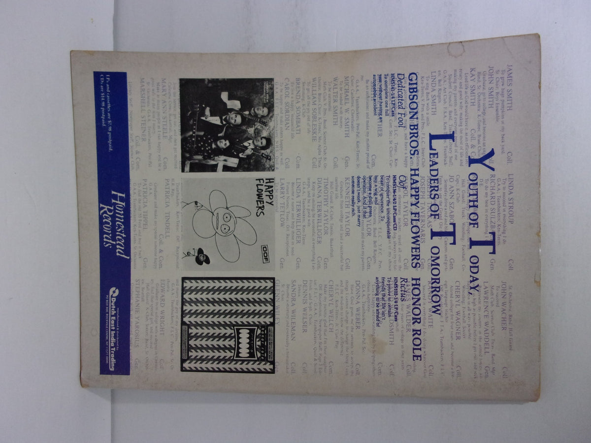 Back cover of Forced Exposure Magazine #15 with advertisements and features related to the music industry, reflecting the Summer 1989 underground music culture.