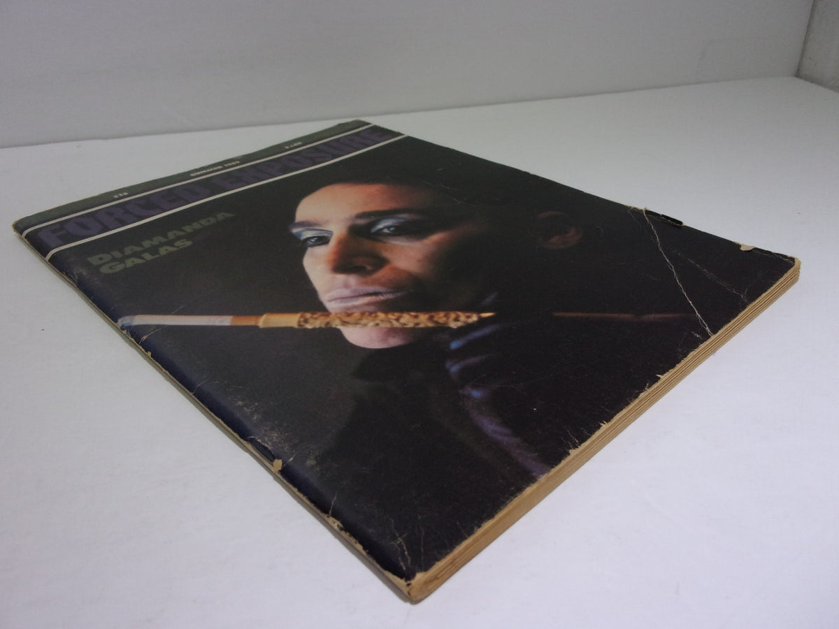 Front cover of Forced Exposure Magazine #15 featuring Diamanda Galas, prominently displaying her portrait and illustrating the magazine's focus on influential artists from Summer 1989.