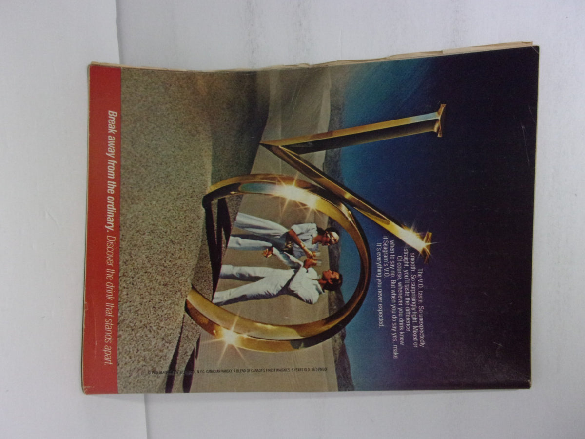 Back cover of People Weekly Magazine March 7 1983 featuring an advertisement with the phrase 'Break away from the ordinary'. Highlights nostalgic 1980s magazine design.