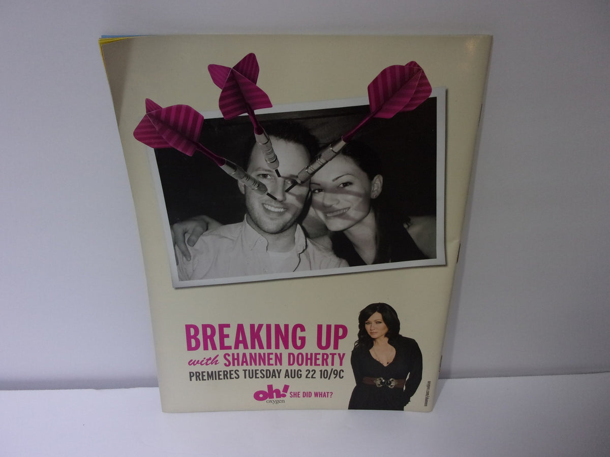Ad inside TV Guide for 'Breaking Up with Shannen Doherty,' promoting its premiere on August 22 at 10/9c.