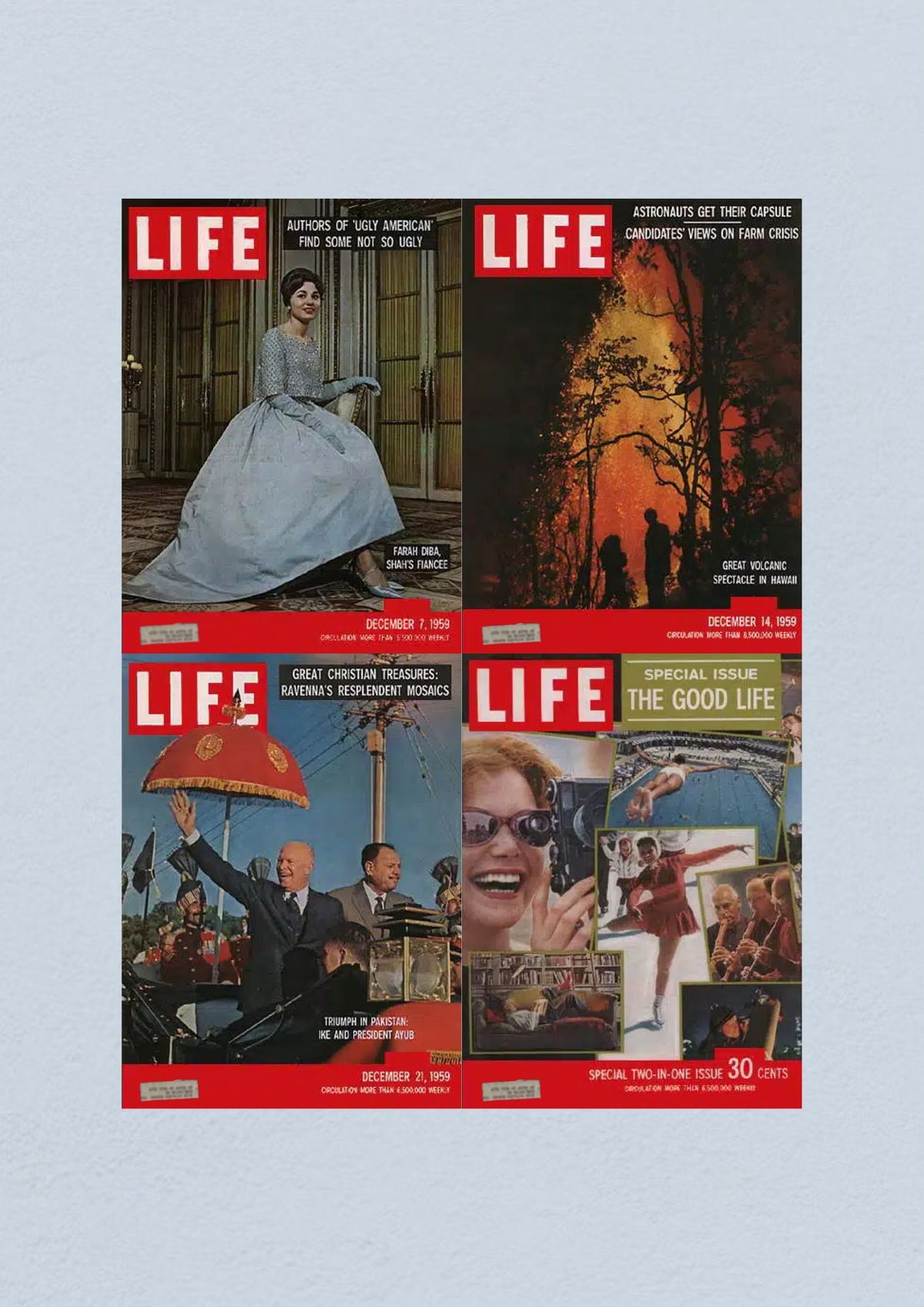 Life Magazine December 28, 1959 cover summarizing the year’s highlights and future societal directions in the context of the Civil Rights Era.
