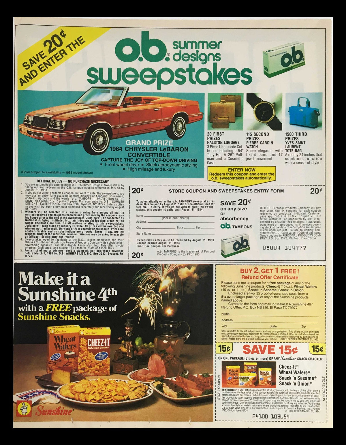 1983 Wisk Heavy Duty Laundry Detergent Circular Coupon Advertisement showcasing nostalgic laundry care. The ad features bold graphics and a layout typical of early 1980s marketing strategies.