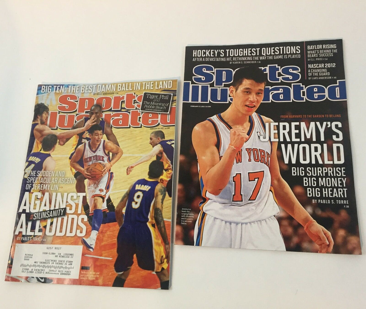 Jeremy Lin Linsanity Sports Illustrated magazine featuring Jeremy Lin on the cover, highlighting his rise with the New York Knicks in a special edition titled 'Jeremy's World'.