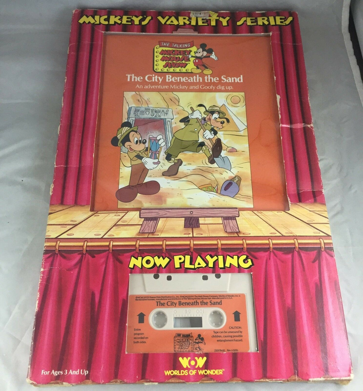 Disney ~ Mickey's Variety Series ~ The City Beneath The Sand - Book & Tape ~