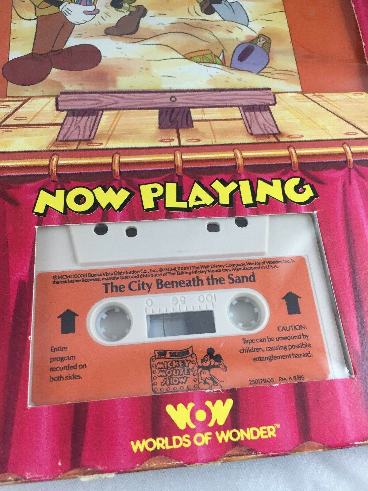 Disney ~ Mickey's Variety Series ~ The City Beneath The Sand - Book & Tape ~
