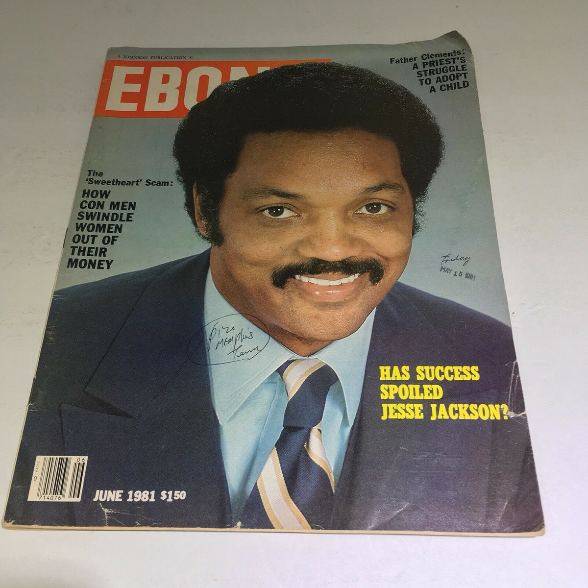 Ebony Magazine June 1981 featuring Jesse Jackson on the cover, showcasing the magazine's vintage appeal and historical significance in African American culture.