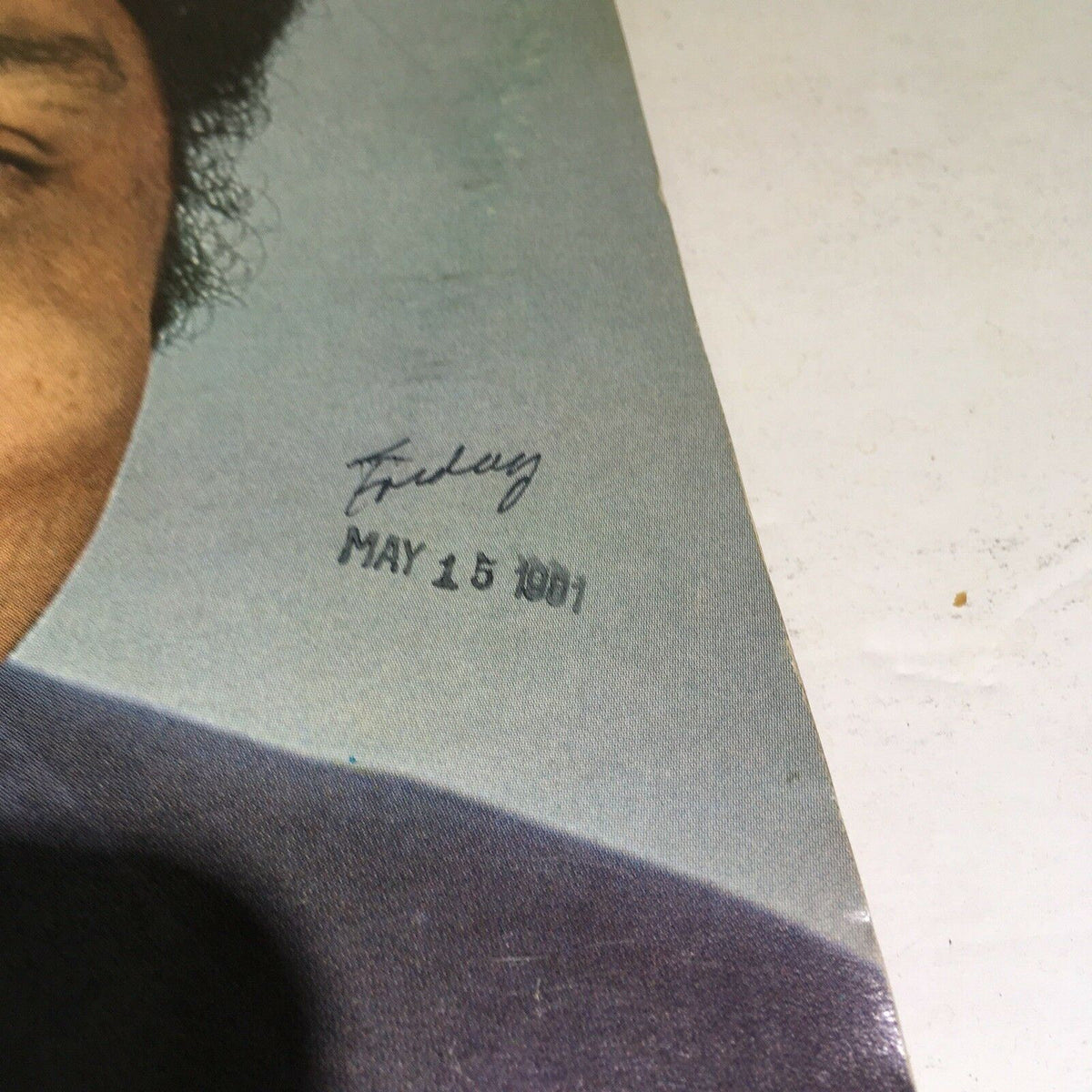 Close-up of text on the cover of Ebony Magazine June 1981, marking the date 'Friday, May 15, 1981.' This vintage issue features Jesse Jackson and reflects historical themes.