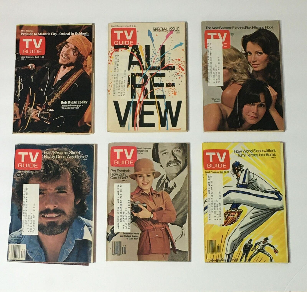 Complete Year Of TV Guide Magazines 1976, 52 Issues: Special Issue Fall Preview highlighting September disucssions in TV Guide about previews for the new season and sports highlights.