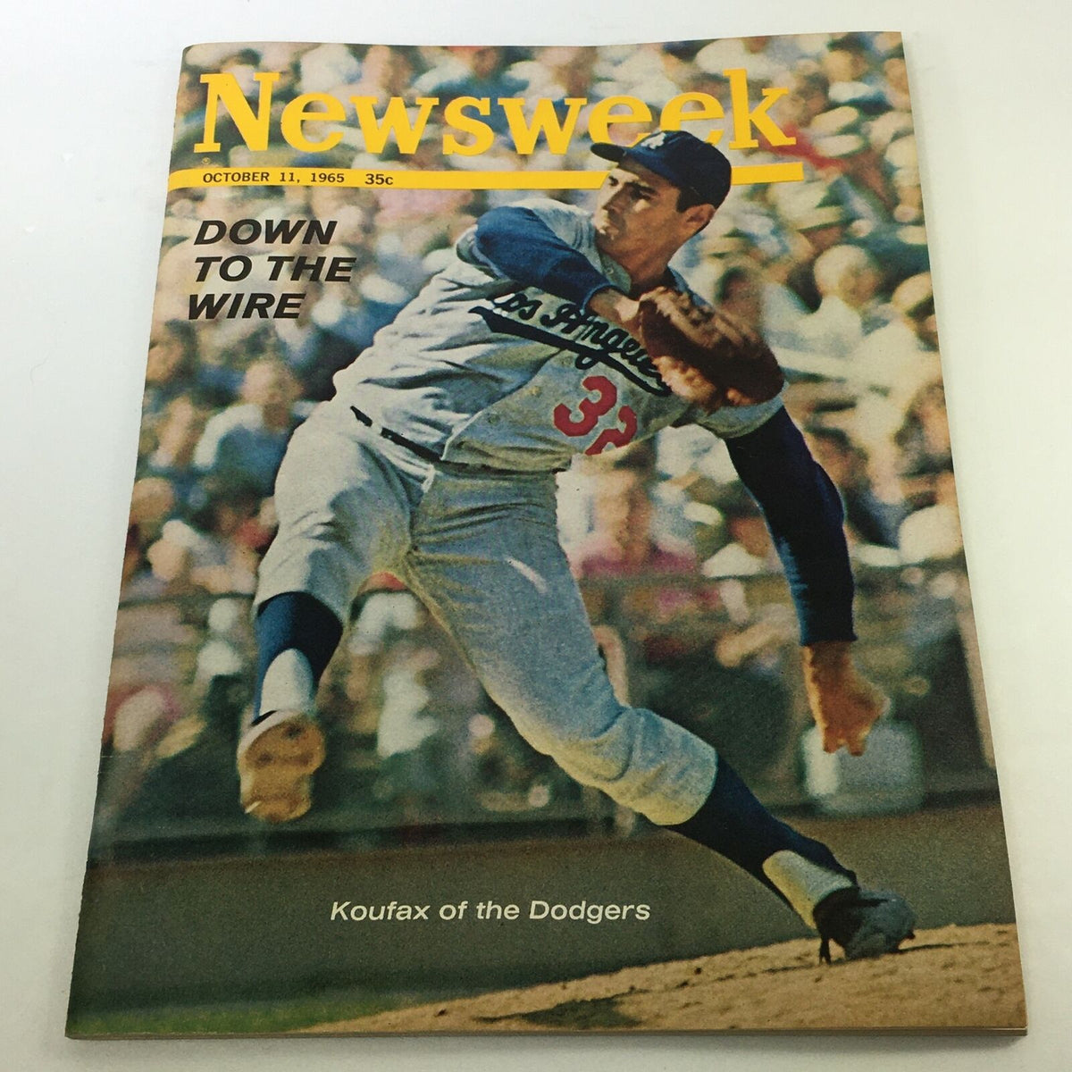 Newsweek Magazine October 11 1965 - Sandy Koufax No Label