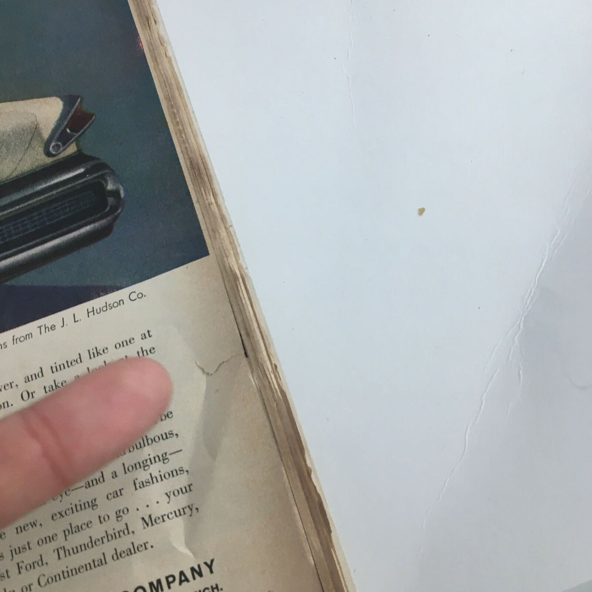 Detail of the VTG Life Magazine May 13 1957 showing wear and tear, highlighting the vintage appeal of Bert Lahr's feature issue.