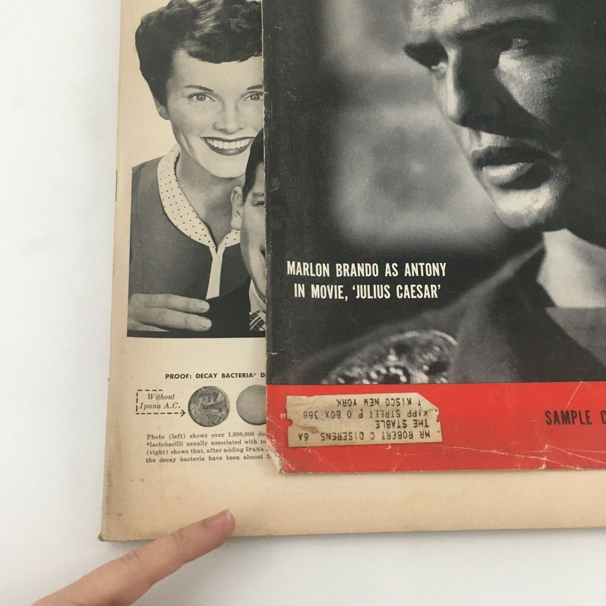 Life Magazine April 20, 1953 Featuring Marlon Brando in Julius Caesar - Vintage Film Collectible