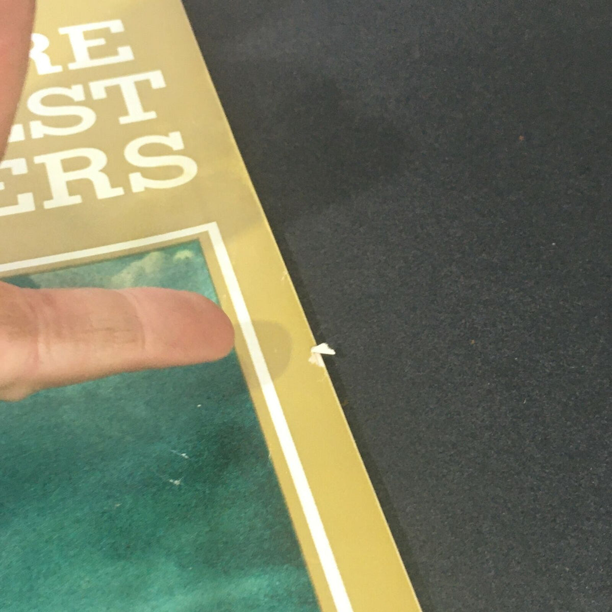 Close-up view of the edge of a VTG Life Magazine from July 9, 1971 showing minor wear with a visible small rip, highlighting its vintage charm and condition.
