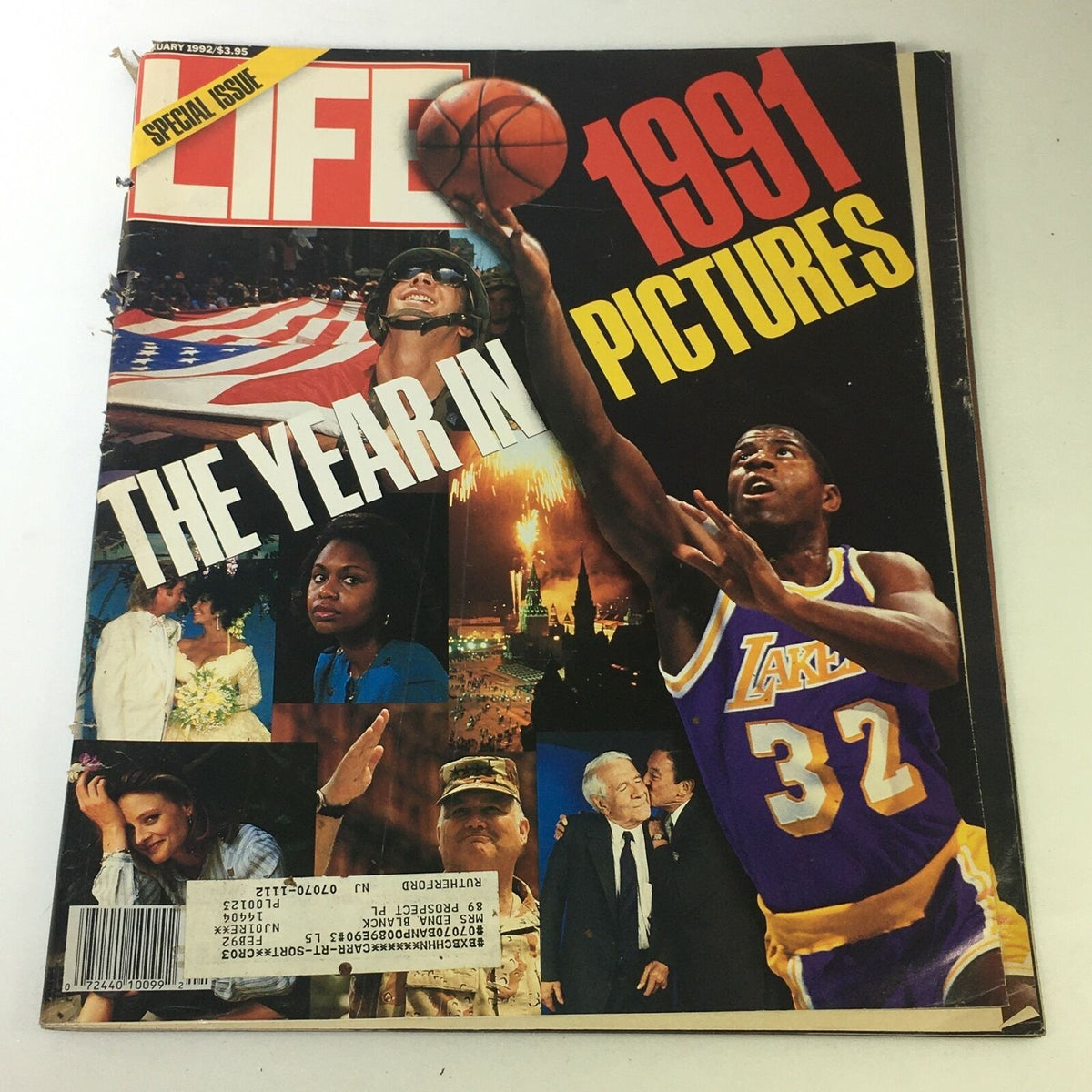 VTG Life Magazine January 1992 - Special Issue featuring The Year in Pictures in 1991 with captivating images and notable events from that year.