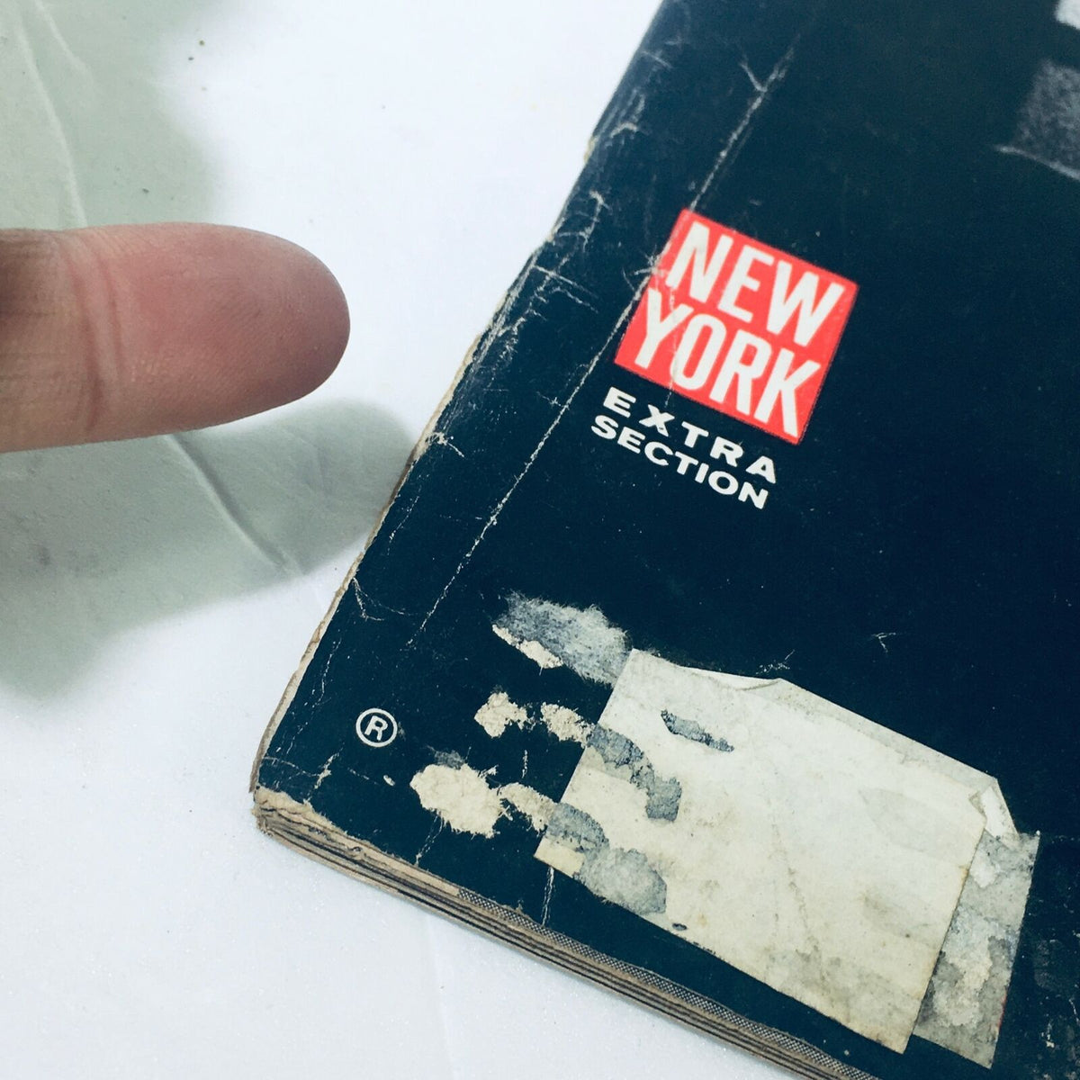 Detail of the Vintage Life Magazine from August 16, 1963 showing 'New York EXTRA SECTION' label highlighting the magazine's special features.