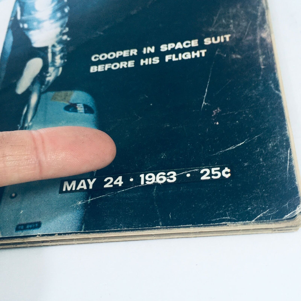 Close-up of the back cover of the VTG Life Magazine from May 24, 1963, highlighting the publication date and price, adding to its historical significance.