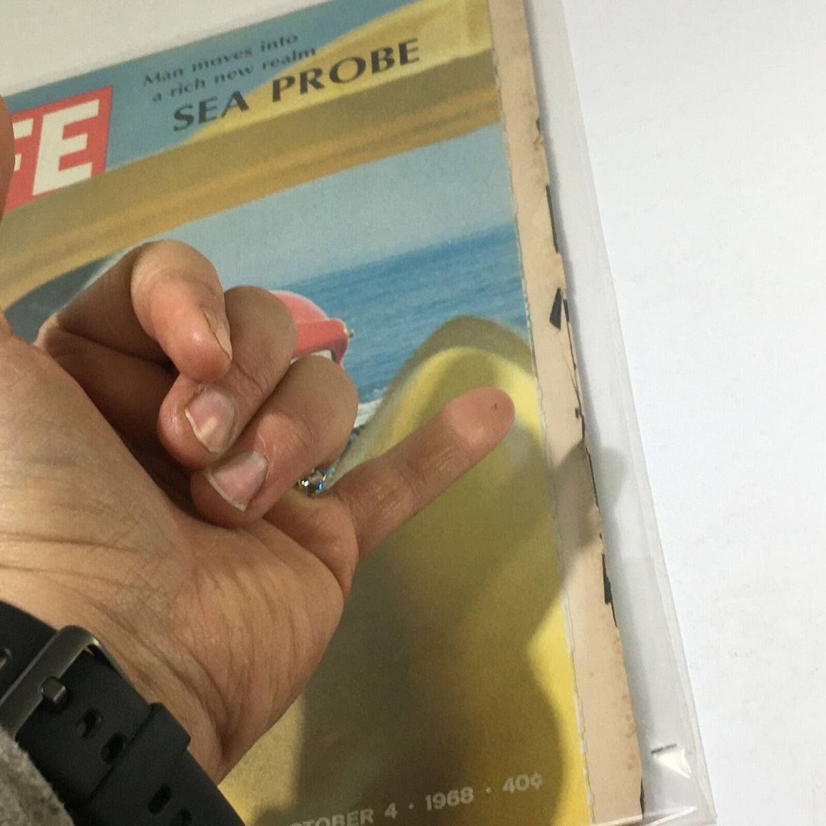 Life Magazine October 4 1968 - Sea Probe: Ocean Exploration History, Vintage Collectible