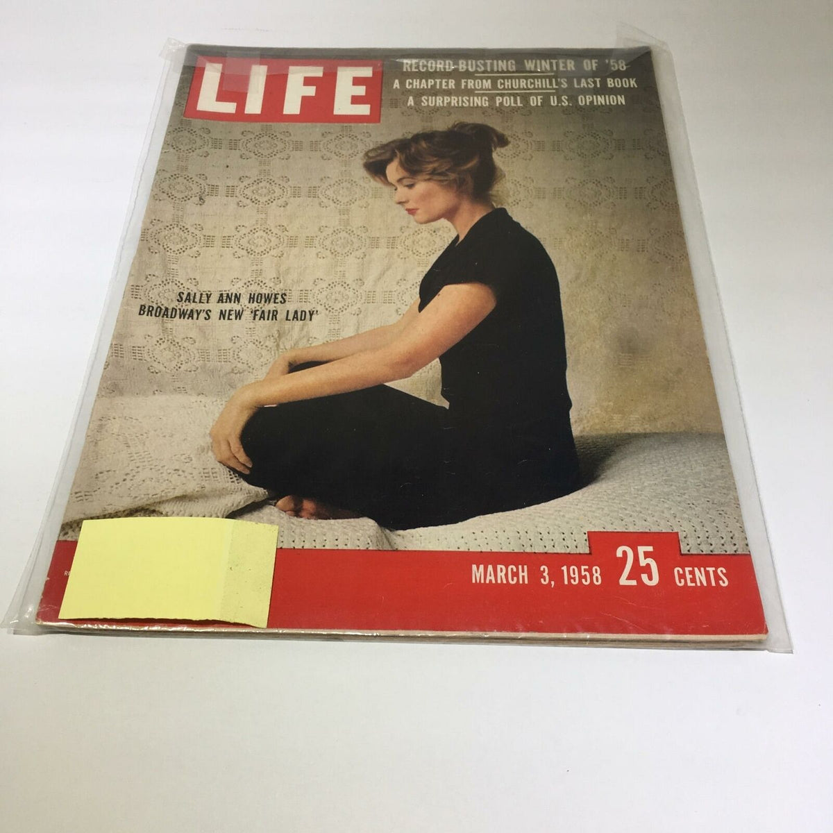 Life Magazine March 3, 1958: Sally Ann Howes as Broadway's New Fair Lady - Excellent Condition