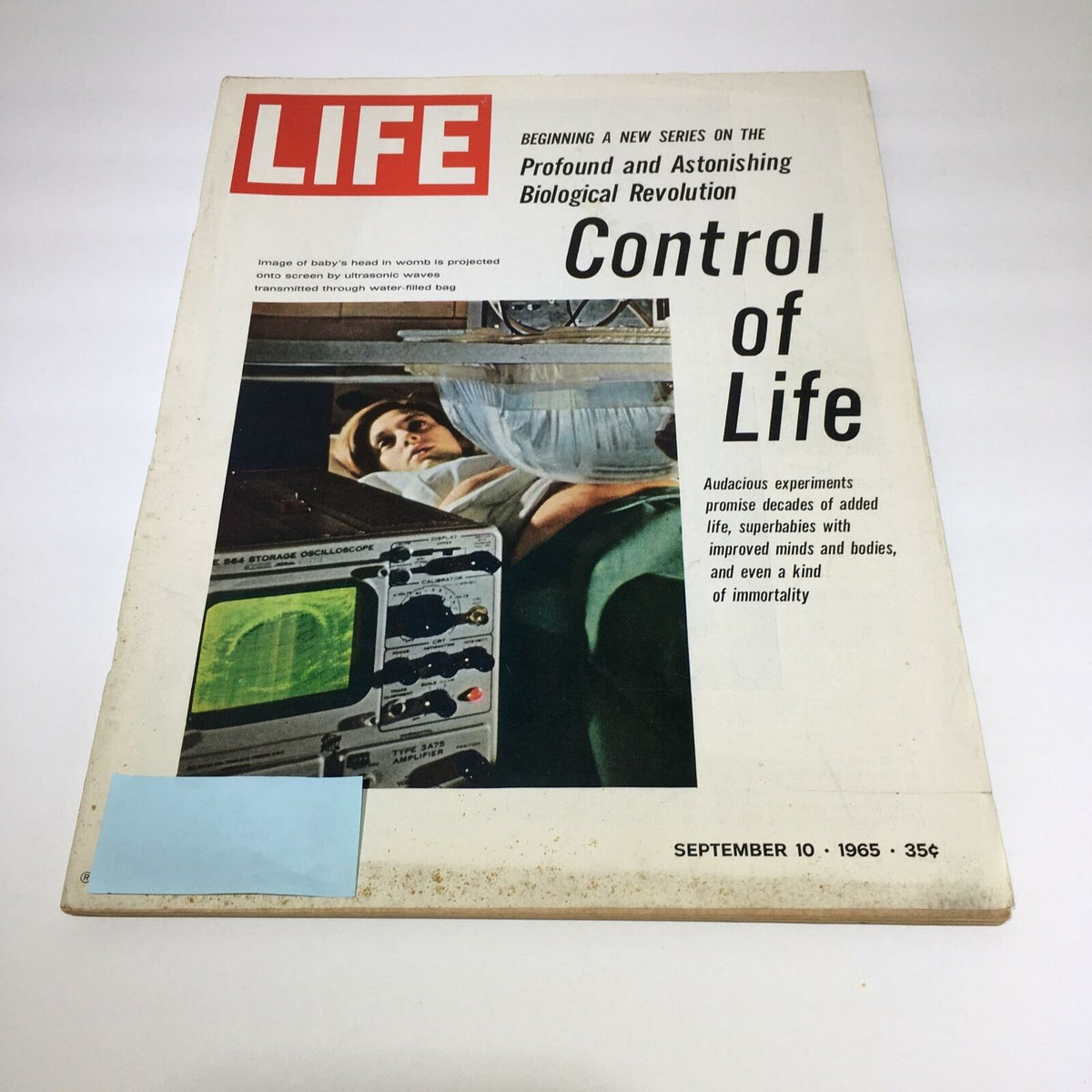 VTG Life Magazine September 10 1965 - Cover featuring an article about the profound biological revolution, highlighting an image of a woman in a medical setting with monitors.