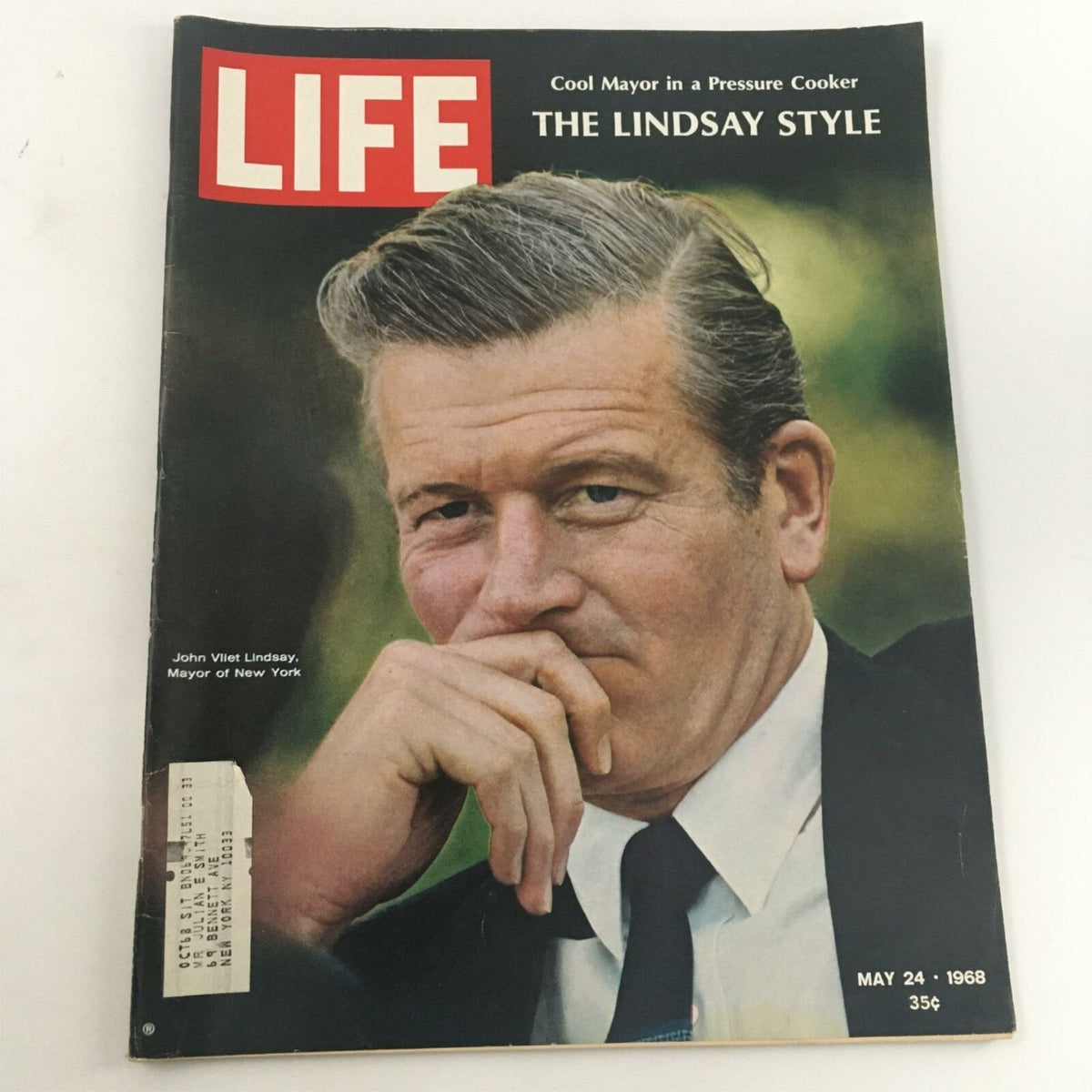 Life Magazine May 24, 1968 Featuring John Lindsay, New York Mayor - A Vintage Cultural Snapshot