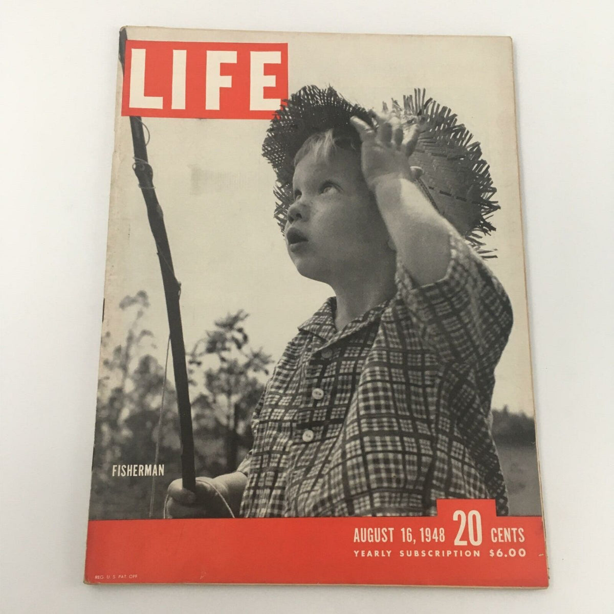 Life Magazine August 16, 1948 Featuring Young Fisherman Dennis Van Vliet Collectible Vintage