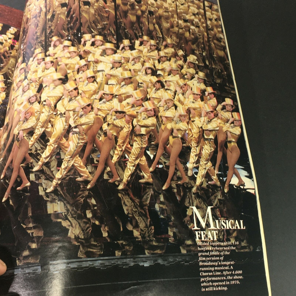 VTG Life Magazine September 1986 - Special 50 Years Anniversary Issue featuring a vibrant performance scene with dancers in golden costumes, showcasing an iconic moment from a well-known musical.
