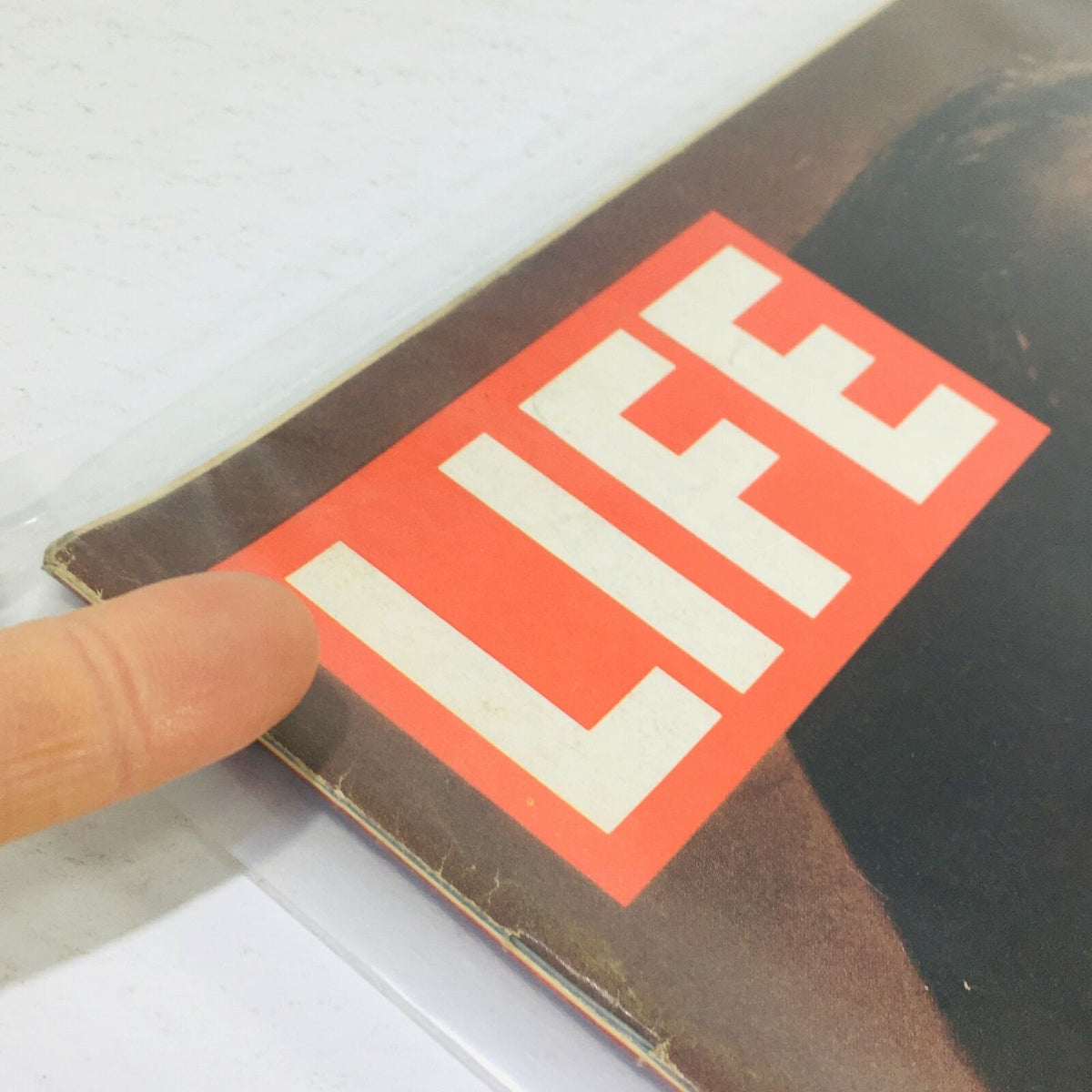 Close-up of the vintage Life Magazine cover showing the bold 'LIFE' logo from July 7, 1972, with the featured story 'Outspoken Self-Portrait of George McGovern Talks'.