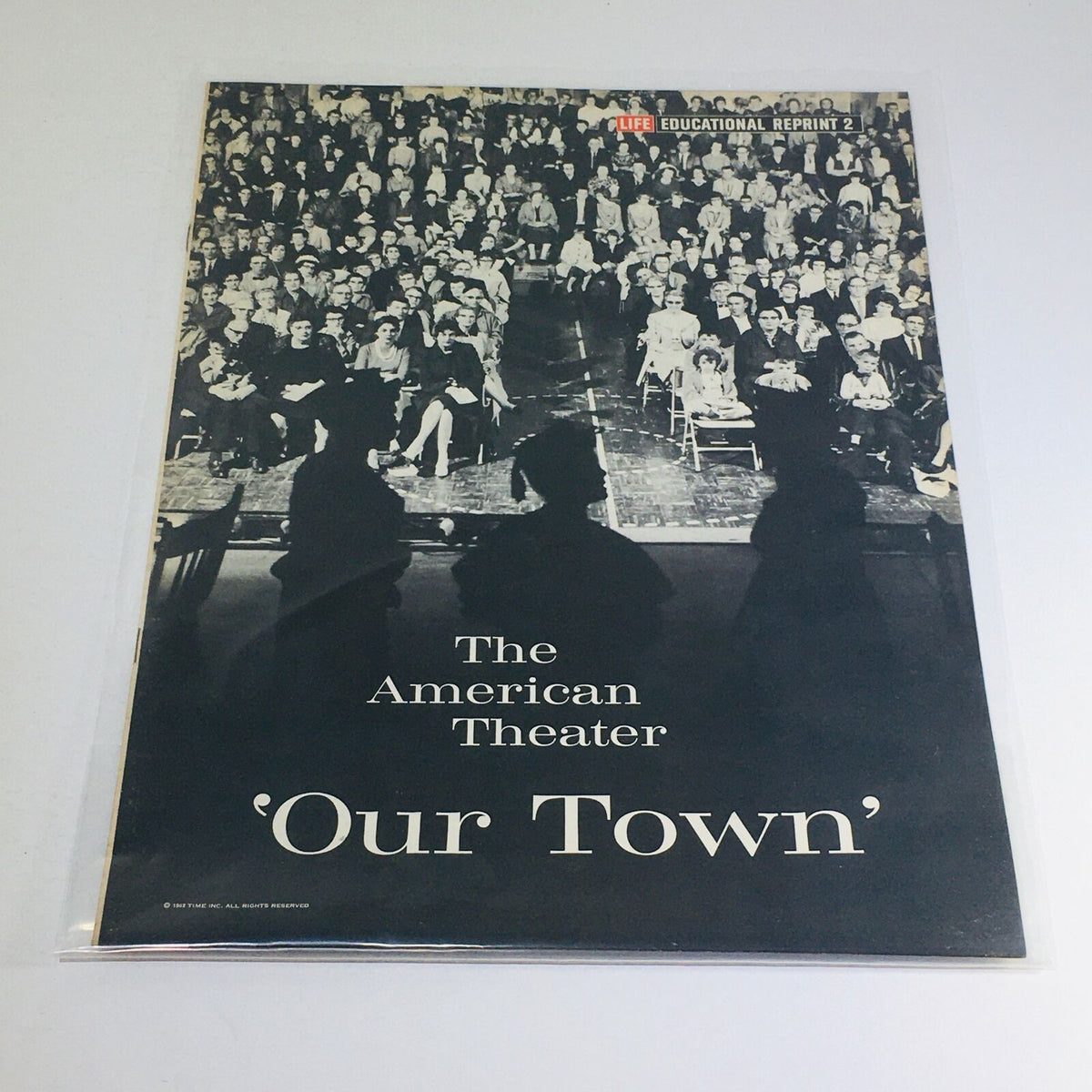 1962 Life Magazine featuring 'Our Town' - Cover showcasing the audience in an American theater setting.