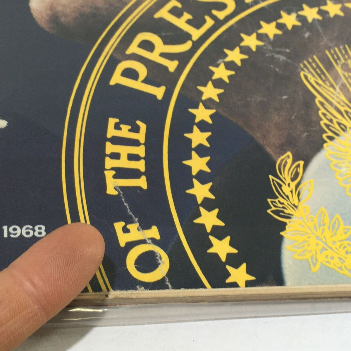 Close-up of the cover showing the presidential seal and the date 'November 15, 1968' from VTG Life Magazine titled 'The Nixon Era Begins'.