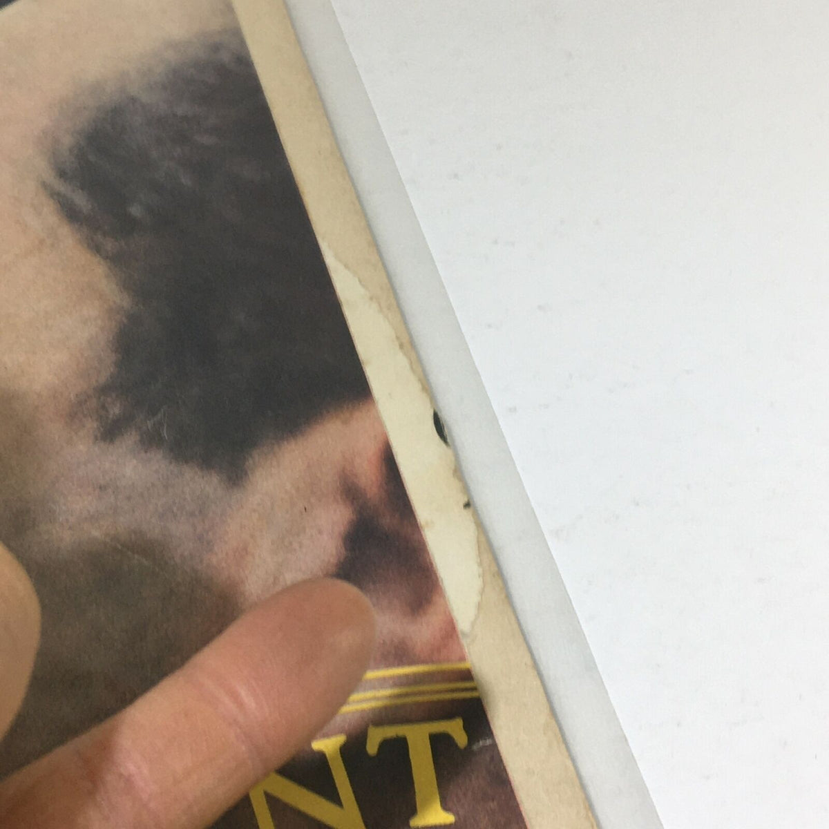 Detailed view of the edge of VTG Life Magazine dated November 15, 1968, highlighting its vintage condition and the title 'The Nixon Era Begins'.