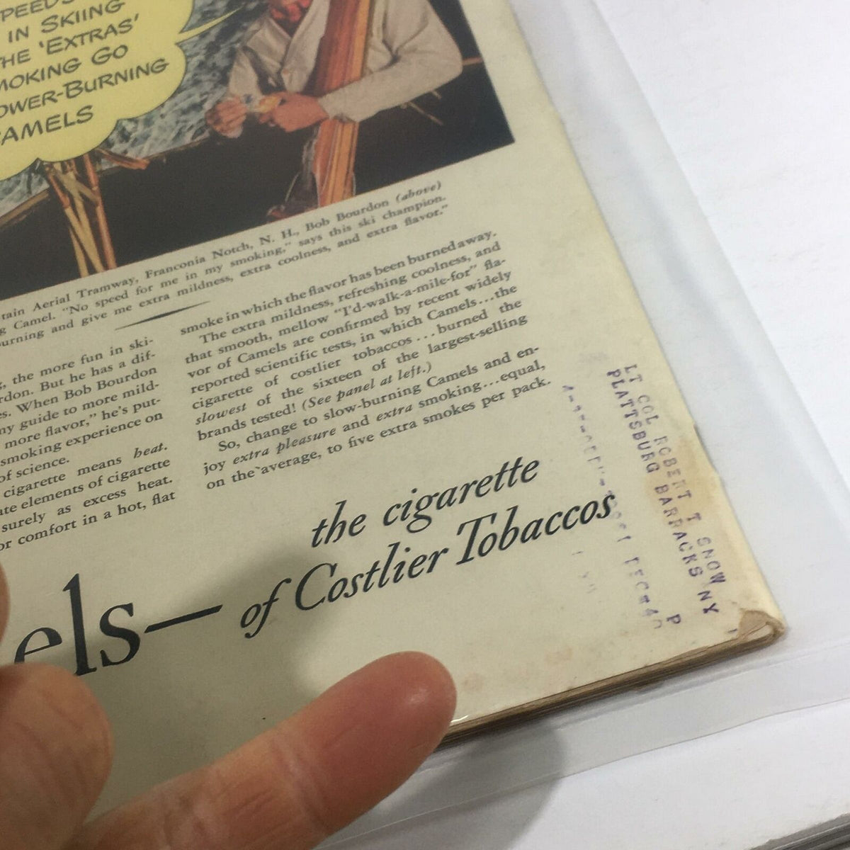 Back cover of Vintage Life Magazine, March 25, 1940, displaying advertisements and details related to the publication.
