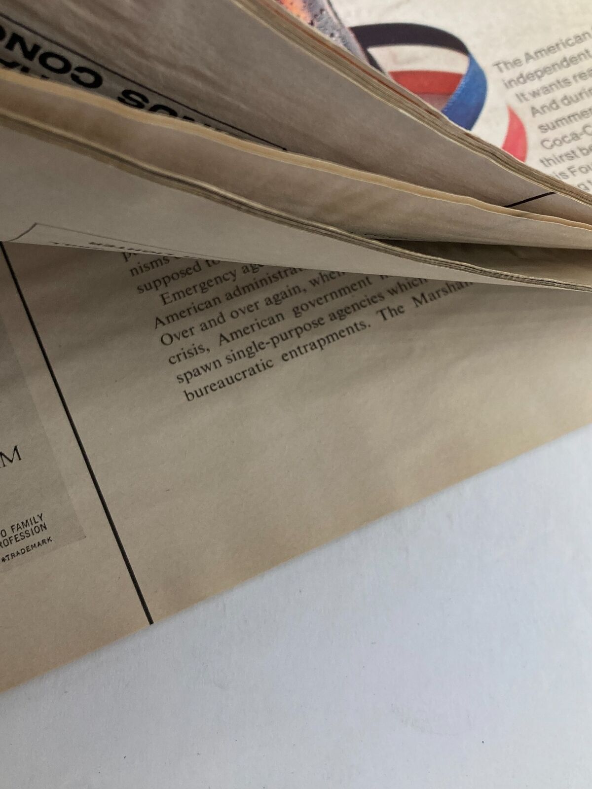 Detailed image of vintage pages from Life Magazine, highlighting articles and editorial content from the June 26, 1970 issue focused on historical significance.