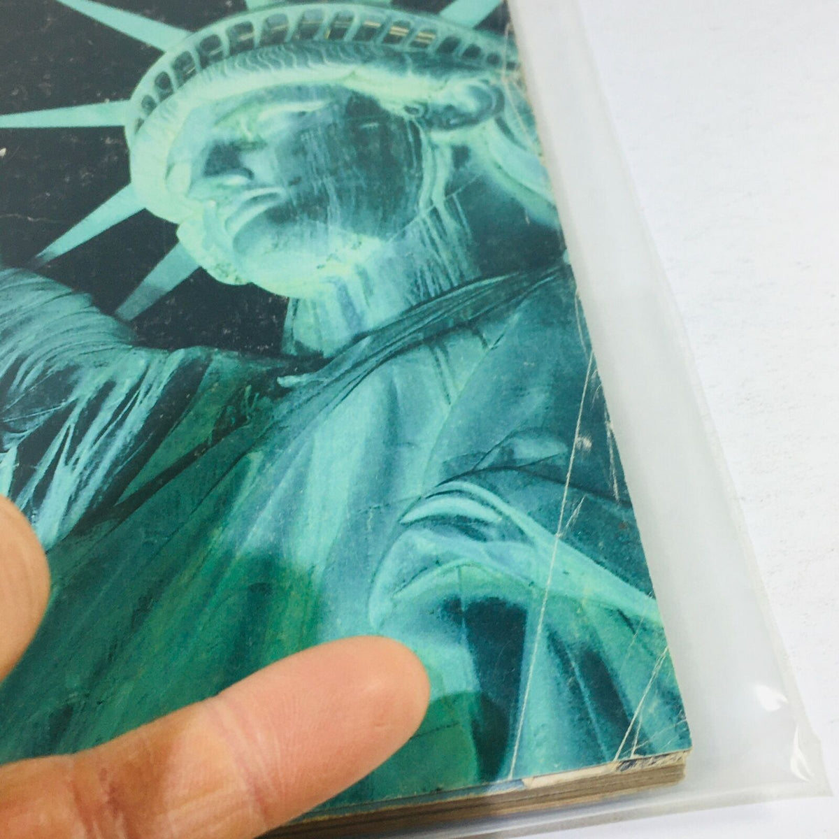 Vintage Life Magazine cover from July 1986 titled 'America The Wondrous' featuring the Statue of Liberty in a captivating turquoise hue, showcasing the iconic symbol of freedom.