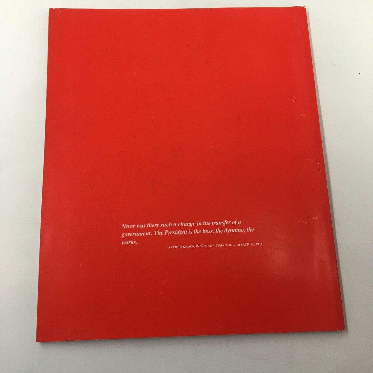 Back cover of 1988 Time Life Books: The Fabulous Century - Barbara Hutton, featuring a quote about governmental change.