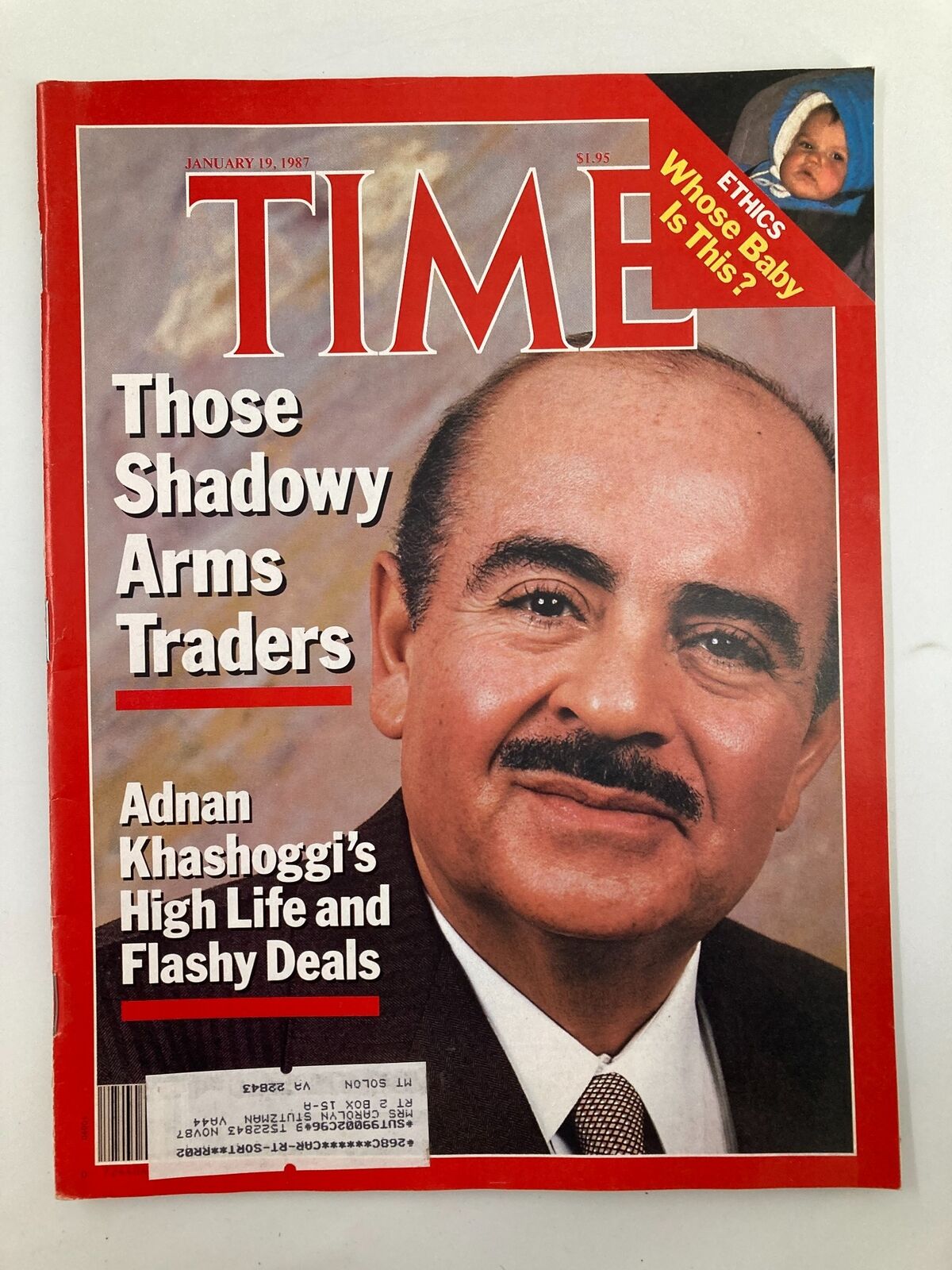 Vintage Time Magazine January 19 1987 Adnan Khashoggi's High Life and Flashy Deals