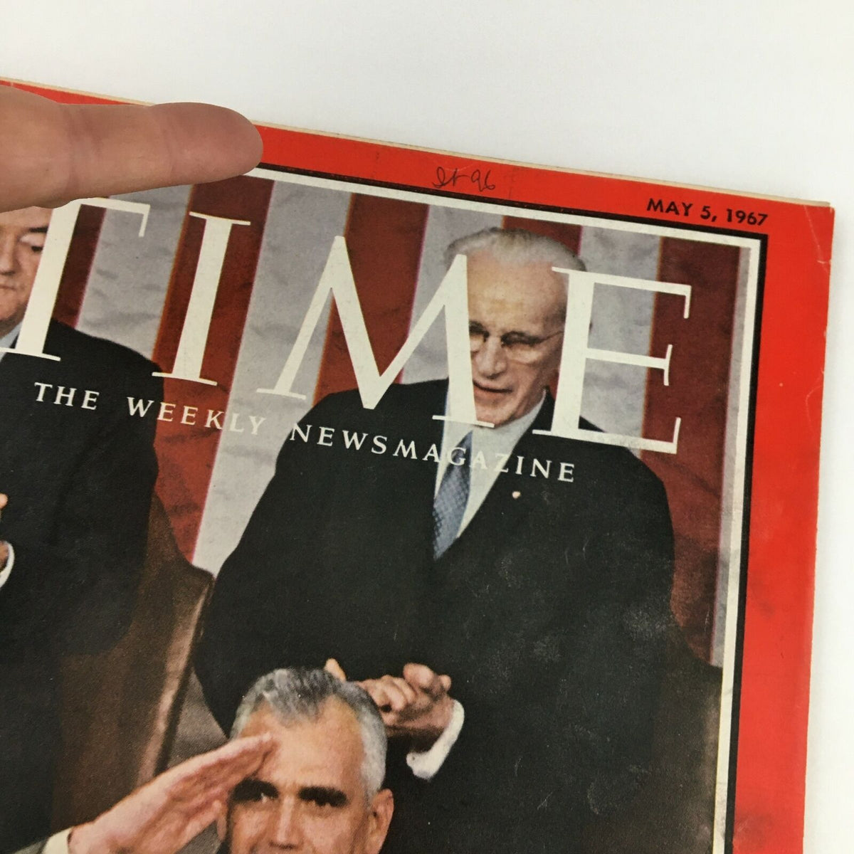 Date and publication details from the cover of Time Magazine May 5, 1967, Vol. 89 No. 18, showcasing the historical significance of the issue.