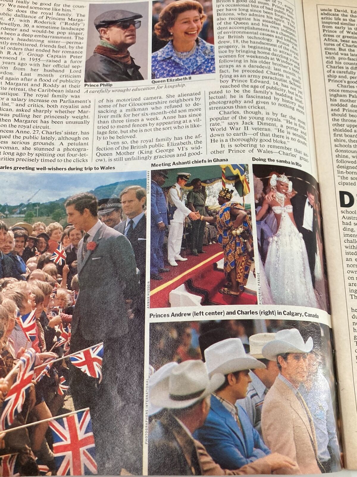 VTG Time Magazine May 15 1978 Britain's Prince Charles The Man Who Will Be King, depicting Prince Charles greeting well-wishers and participating in public events.