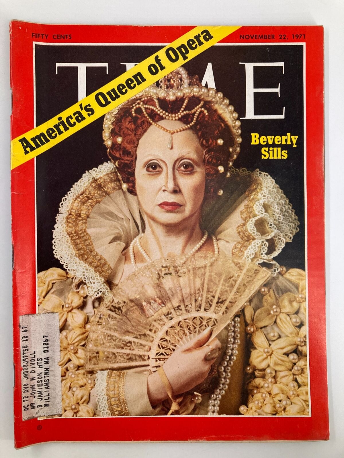 Vintage Time Magazine November 22 1971 America's Queen of Opera Beverly Sills