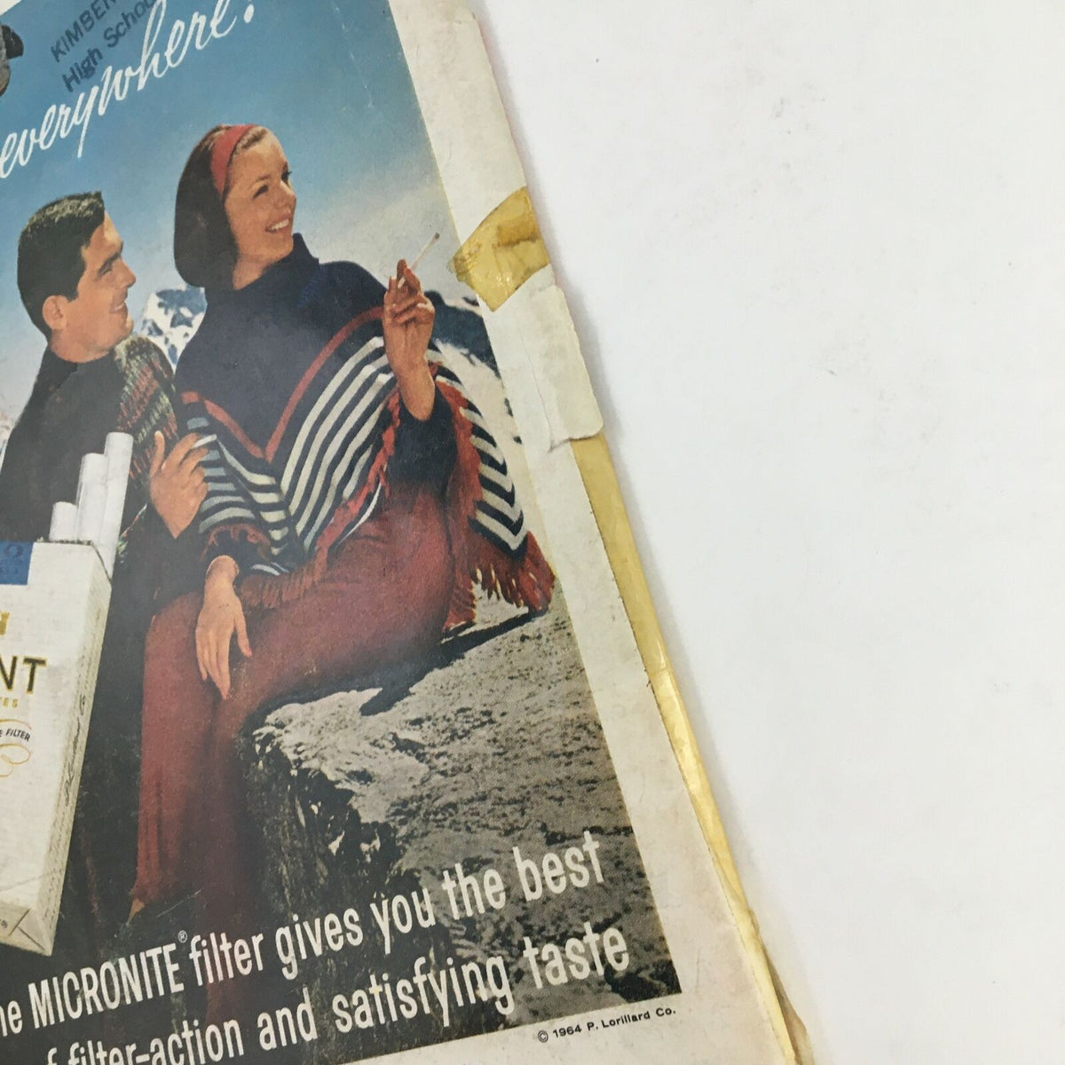 Close-up of the cover of Time Magazine January 31, 1964 with Thomas Mann, highlighting vintage details and the magazine's aesthetics.