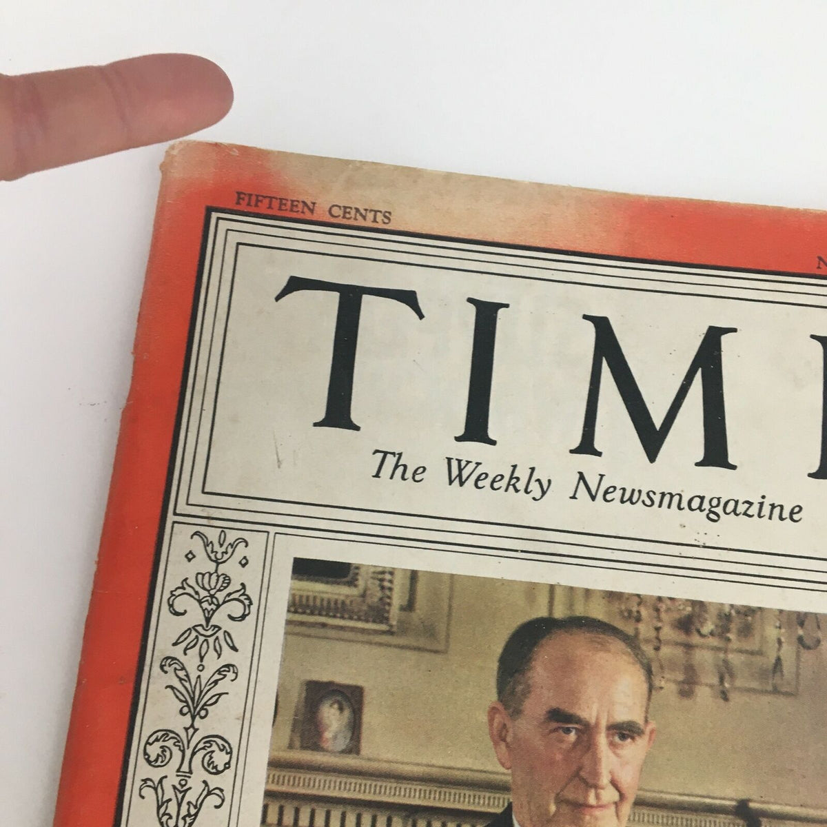 Cover of Time Magazine from November 29, 1937, featuring Speaker William B. Bankhead. The magazine title is displayed prominently, alongside vintage elements reflecting the design style of the era.