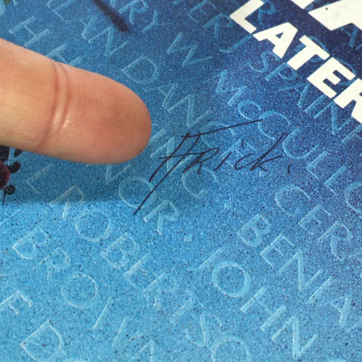 Close-up of the cover of VTG Time Magazine April 15 1985 showing a handwritten signature. This vintage magazine features renowned physicist Thomas H. Hawking and is a collector's item.
