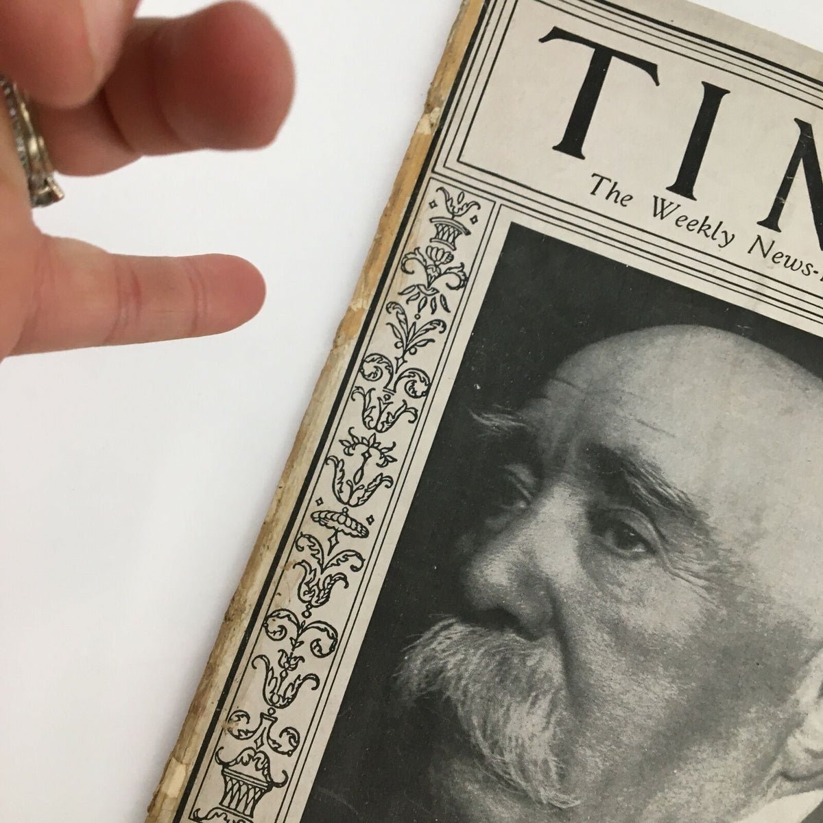 Cover of VTG Time Magazine from January 4, 1926, featuring a profile of Prime Minister Georges Clemenceau, showcasing early 20th century magazine design.