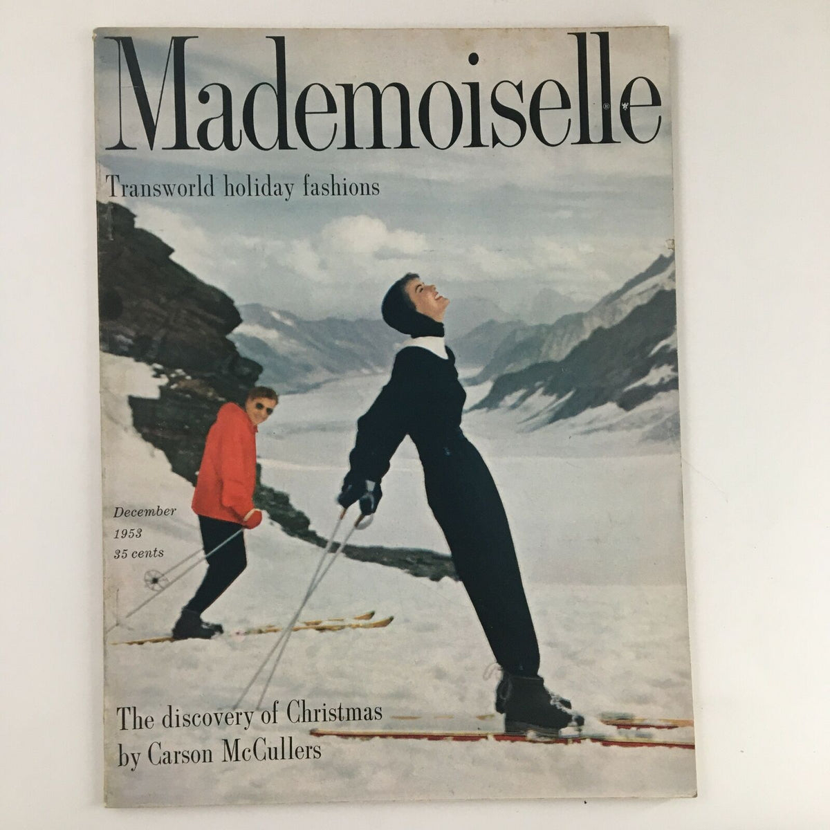 Cover of Mademoiselle Magazine, December 1953, featuring 'The Discovery of Christmas