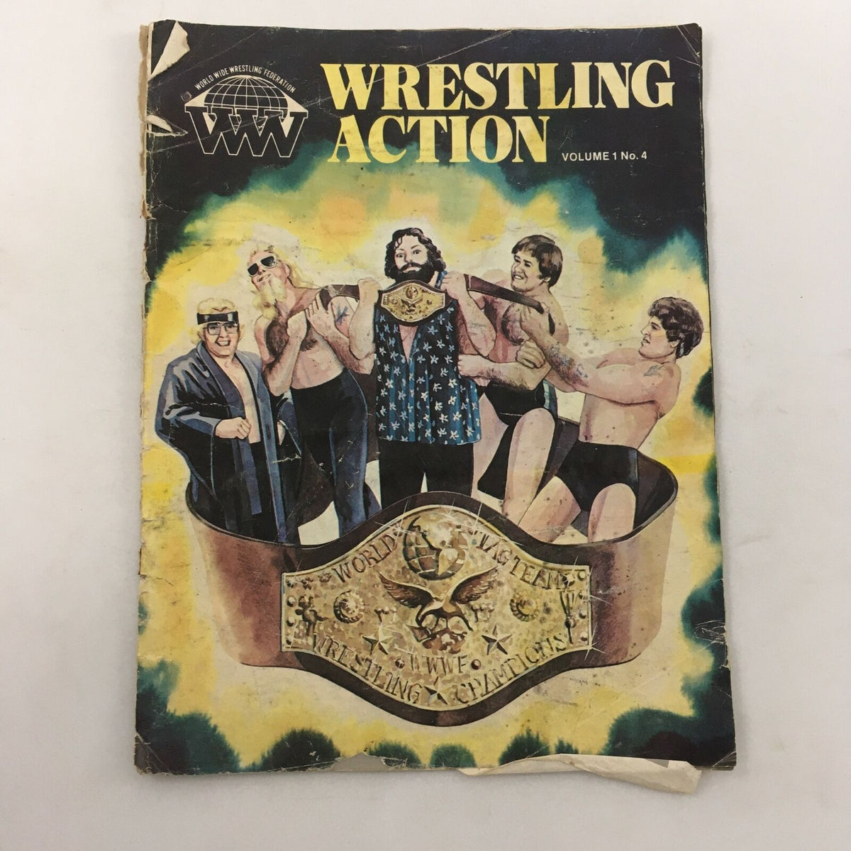 Wrestling Action Magazine Vol. 1 #4, 1970s: Featuring Andre the Giant vs. Superstar Billy Graham.