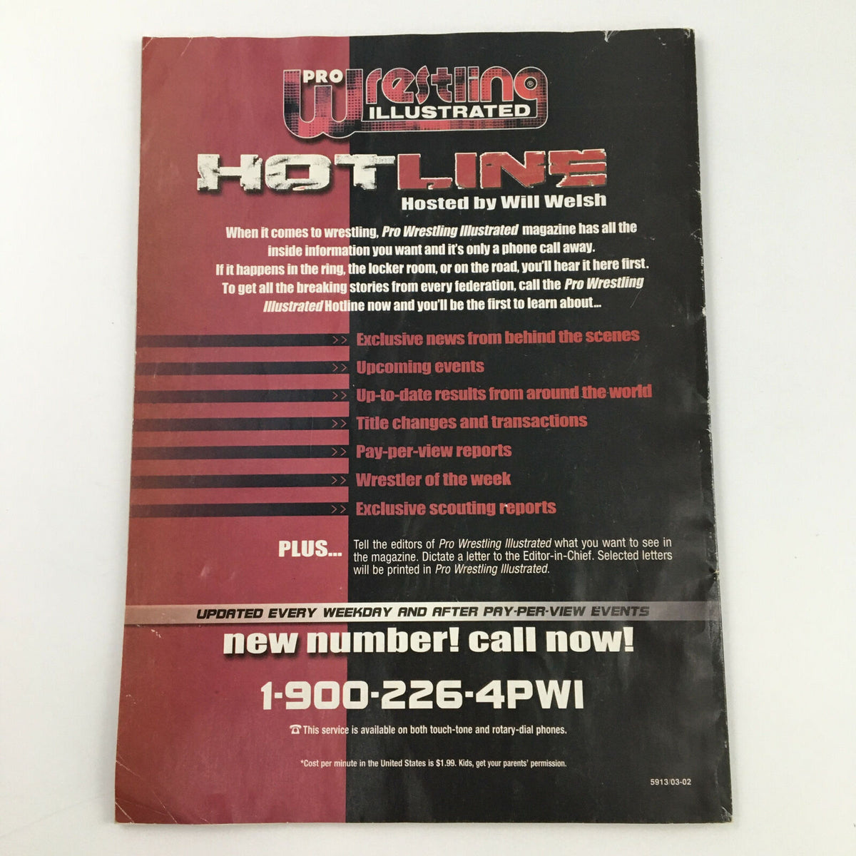 Promotional back cover of The Wrestler Magazine May 2004 detailing subscription information for Pro Wrestling Illustrated, inviting fans to stay updated with wrestling news and events.