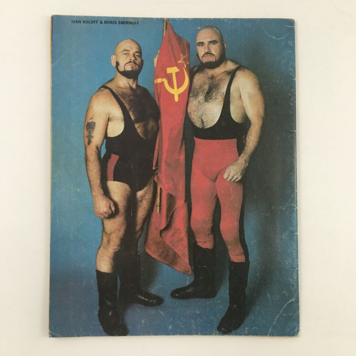 The cover of The Ring's Wrestling Magazine February 1981, featuring Ivan Koloff and Boris Smirnoff posing with a Soviet flag.