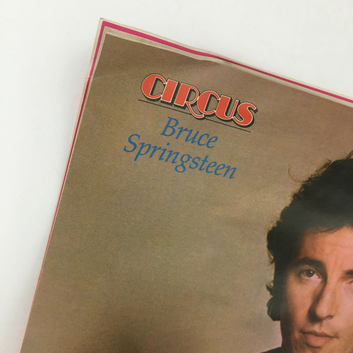 Close-up of Circus Magazine featuring Bruce Springsteen, December 31 1980, a collectible vintage magazine highlighting music history.