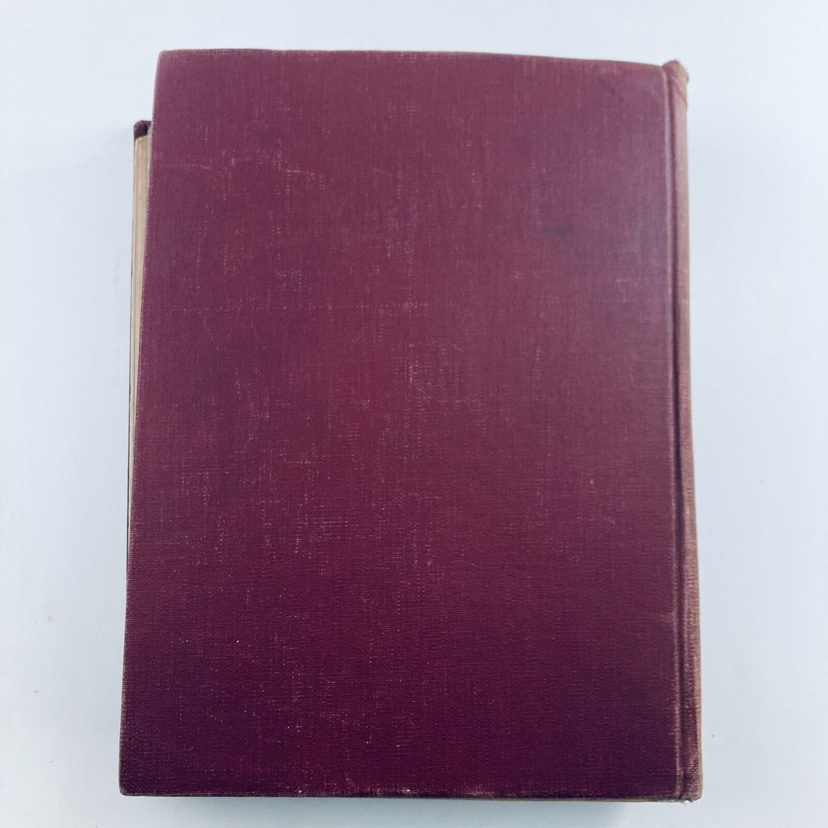 Cover of the VTG 1949 Bound Life Magazine, showcasing its maroon fabric finish, part of the historical collection from October to December, featuring a notable article on J. Robert Oppenheimer.