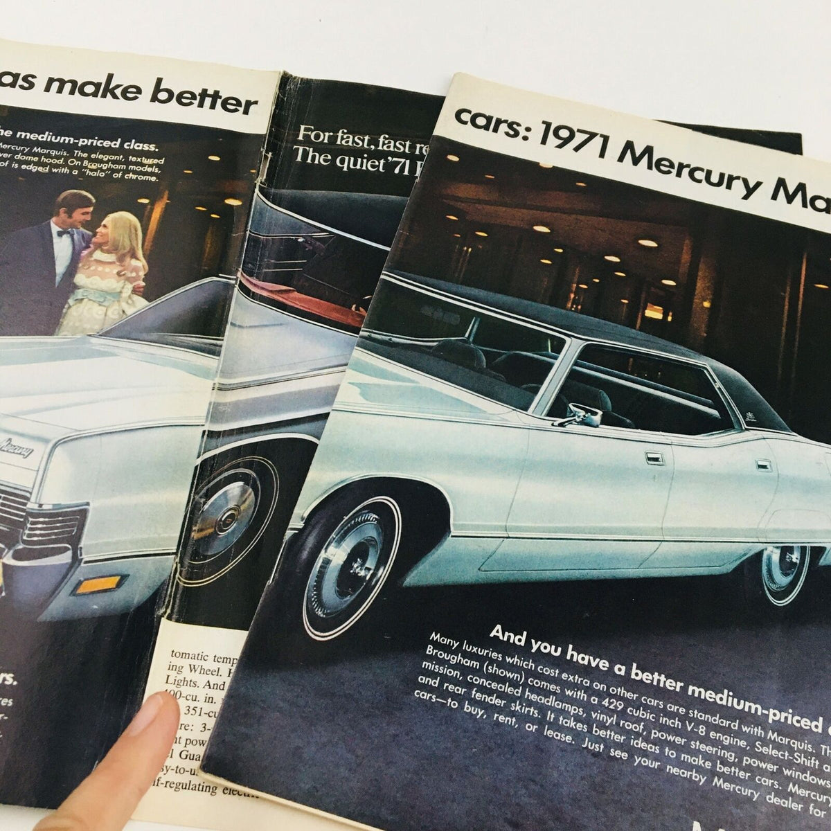 Vintage Sports Illustrated Magazine from October 5, 1970, featuring Colorado's victory over Penn State with a charming cover design showcasing a 1971 Mercury Marquis and additional classic car imagery.