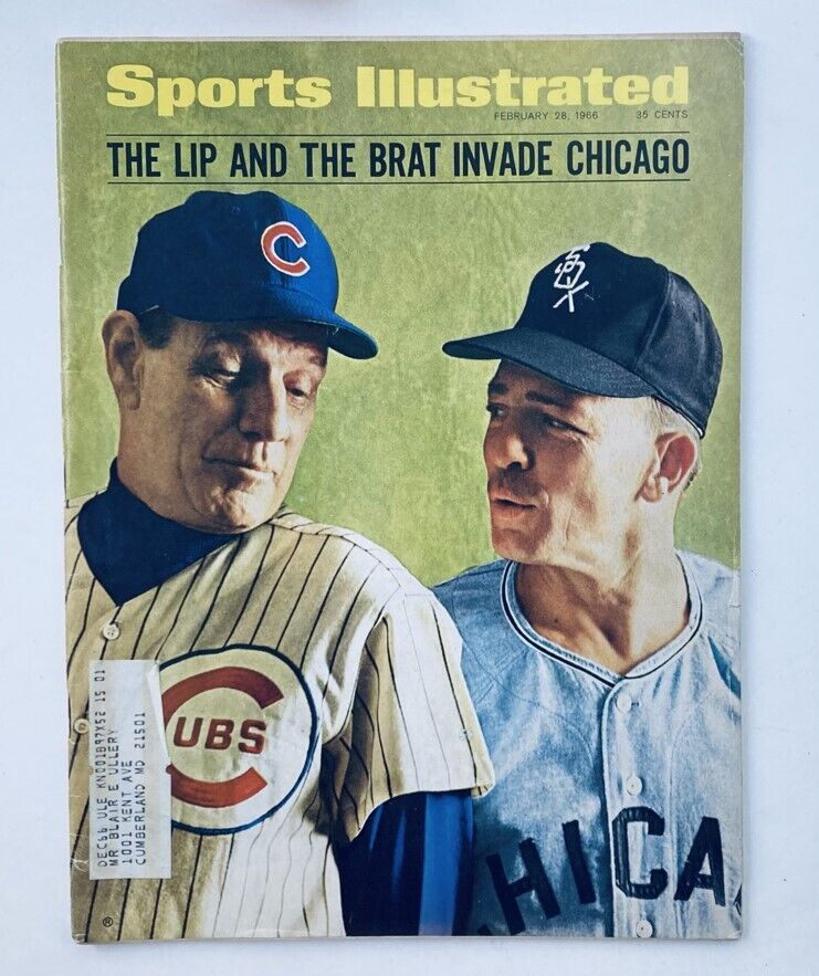 Cover of Sports Illustrated Magazine dated February 28, 1966 featuring Leo Durocher and Eddie Stanky, showcasing their iconic rivalry in baseball.