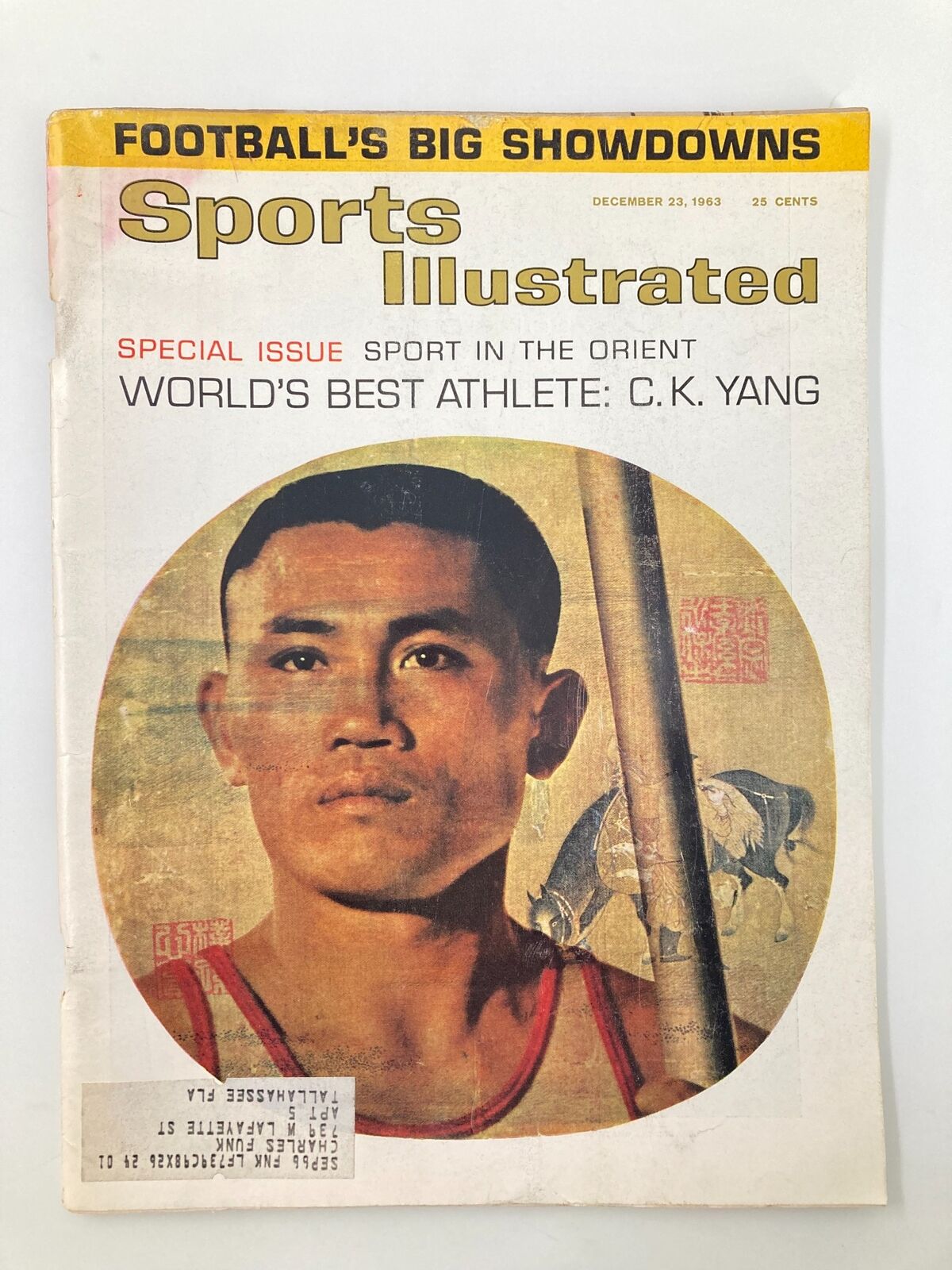 VTG Sports Illustrated Magazine December 23 1963 featuring C.K. Yang, World's Best Athlete, showcasing a vintage sports cover with vivid colors and historical significance.